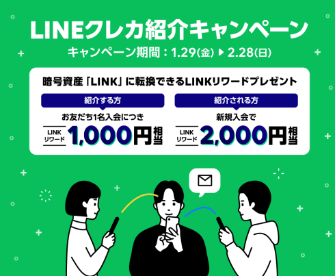 LINEクレカ入会キャンペーン 2021年1月