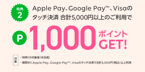 Visa LINE Payカード入会キャンペーン 202103（特典2）
